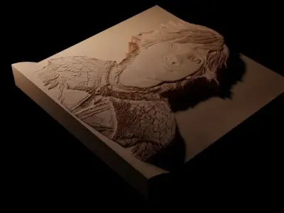 Hiccup How to Train Your Dragon CNC High Relief Sand Casting 3D print model