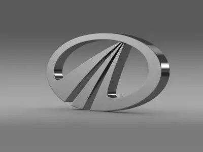 mahindra logo 3D model by Sergey