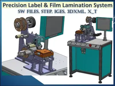 Label and Film Laminating Machine for Electronics Parts 3D model