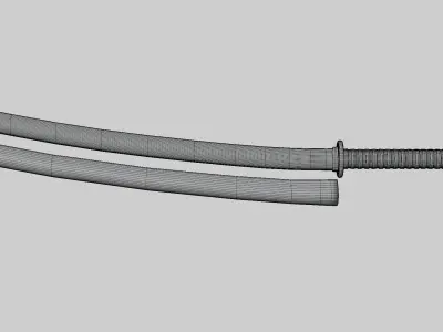 Purple Katana Free 3D model