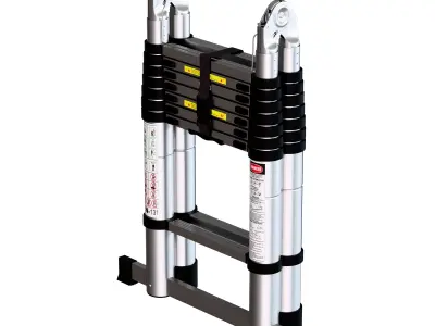 Double Side Telescopic Ladder 3D model