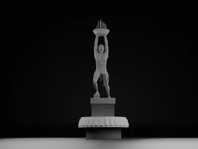 Pemuda Membangun Monument 3D model
