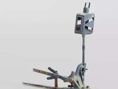 Railroad Switch Free 3D model