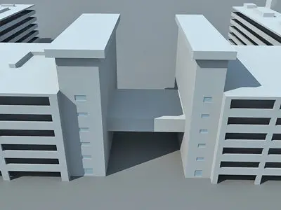 Detailed Complex Building 83 3D model