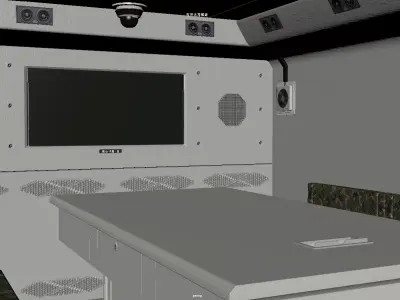 Tactical Command Vehicle 6x6 Military Truck Model 3D model