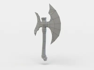 Axe Low-poly 3D model buy