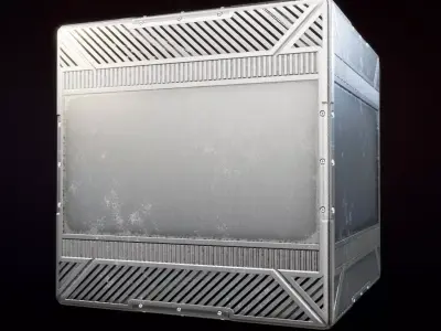 Metal Floor Modular Path Customizable Substance Material and  Texture