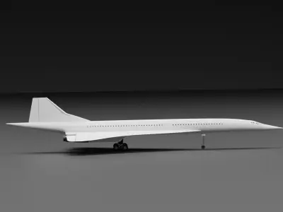 Concorde jet 3D model buy
