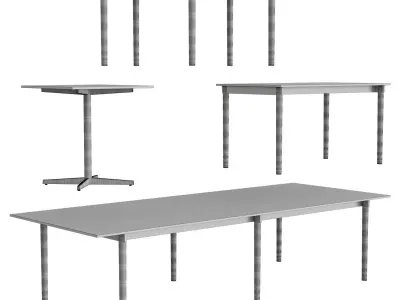 TAK Pedestal Table  02 3D model