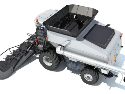 Combine Harvester 3D model 10