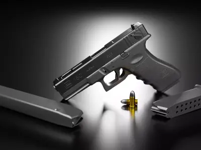 Glock 18C Low-poly 3D model purchase