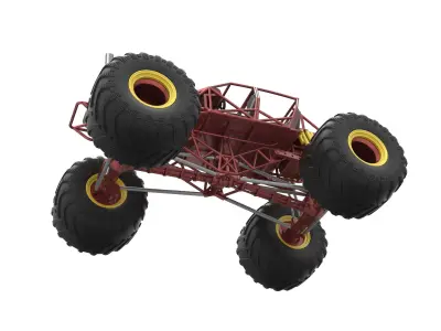Monster truck base Version 3 Scale 1 to 25 3D print model