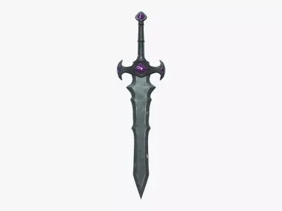 Fantasy Sword Low-poly 3D model 23