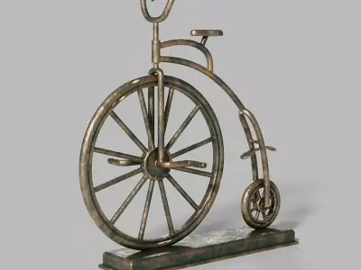 Souvenir bicycle Low-poly 3D model