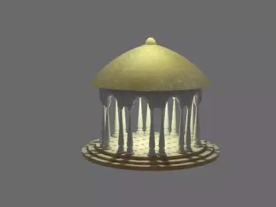Classical Dome Pavilion Low-poly 3D model
