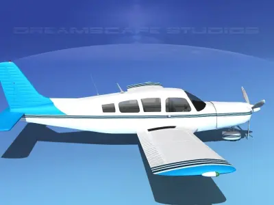 Piper Cherokee Six 300 V11 3D model