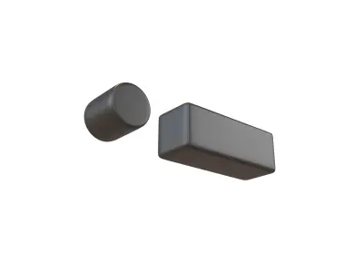 Morse Code A v1 001 Low-poly 3D model