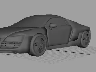 A u d i audi sports car Free 3D model