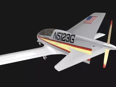 Bede BD-5 Micro 3D model