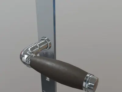 Door Handle 2 Low-poly 3D model