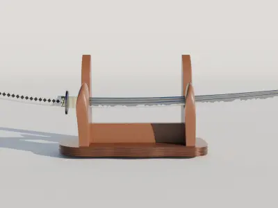 Realistic Katana Sword 3D Model 3D model