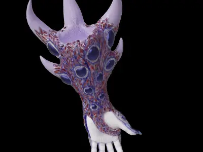 Armor Glove Low-poly 3D model