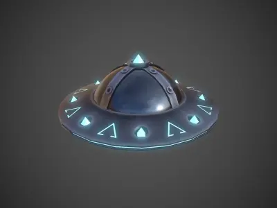 Ufo 3D Model alien spaceship Low-poly 3D model