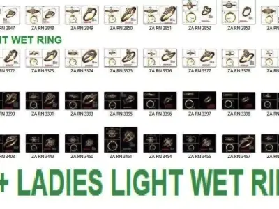 80 LADIES RING LIGHT WET 3D print model