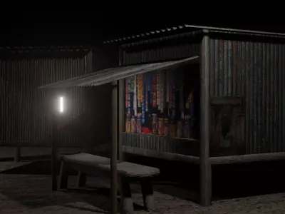 A Small Shop Free 3D model