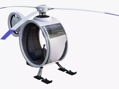 Personal Single Seat Helicopter M1 3D model