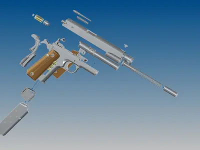 Colt 1911 3D model purchase
