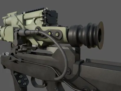 Assault Rifle - Famas Felin Low-poly 3D model
