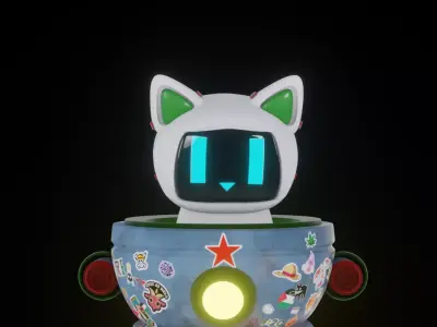 CyberCat 3D model purchase
