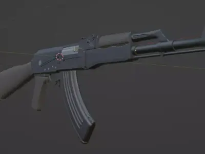 Gun AK Free 3D model