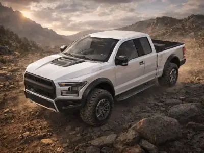 Pickup Truck 3d  Low-poly 3D model