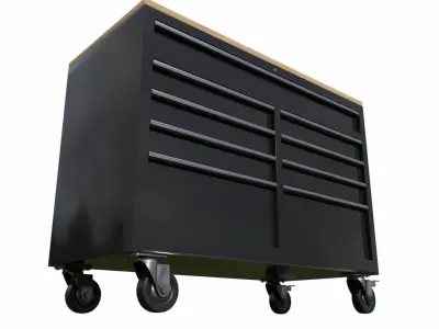 Workbech Storage Tools Trolley 1 Low-poly 3D model