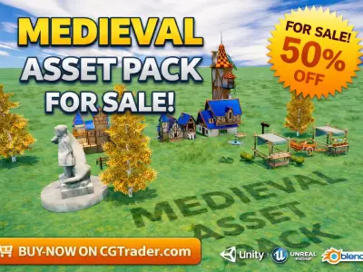 FANTASY pack GAME READY Low-poly 3D model