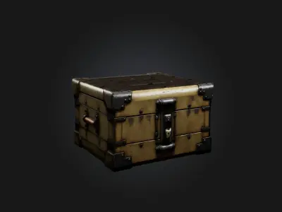 Realistic Lockbox Model Low-poly 3D model