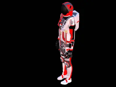Astronaut Spacesuit Indonesia 3D model
