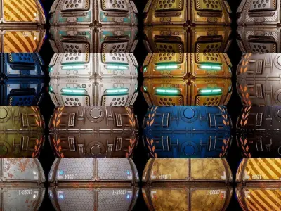 ULTIMATE SCIFI TEXTURES COLLECTION 3D Model Pack purchase