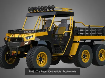 Off Road Dune Buggies 6 in 1 3D Model Pack
