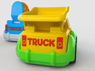 KIDS TOY TRUCK 3D model