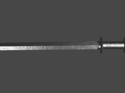 Gladius sword with Khora handle Low-poly 3D model
