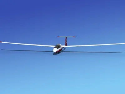 Duo Discus Sailplane 3D model 2