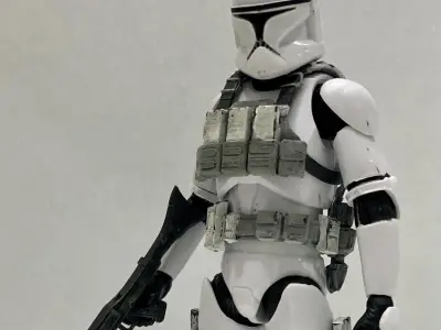 DC-15 Missile Launcher Hardness Set Figure attachment STL files 3D print model