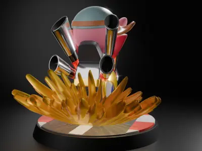 Kirby and Wheelie 3D print model