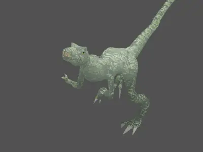 Velociraptor dinosaur 3D model purchase