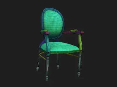 vintage chair 3D model buy