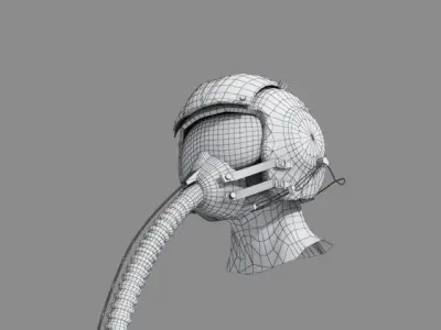 Pilot Helmet 3D model