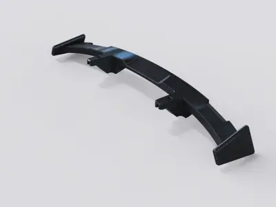 spoiler combo rear wing tuning cars  3D model